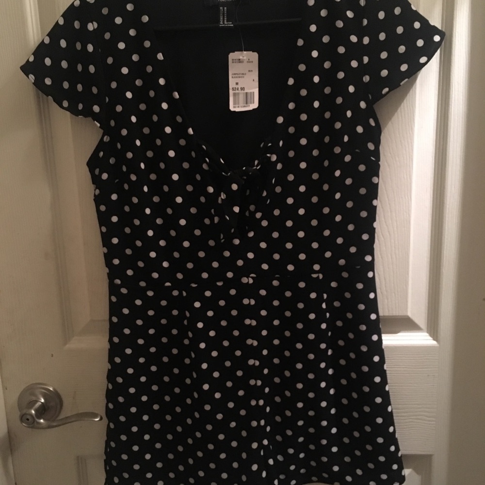 Black Polka Dot Romper